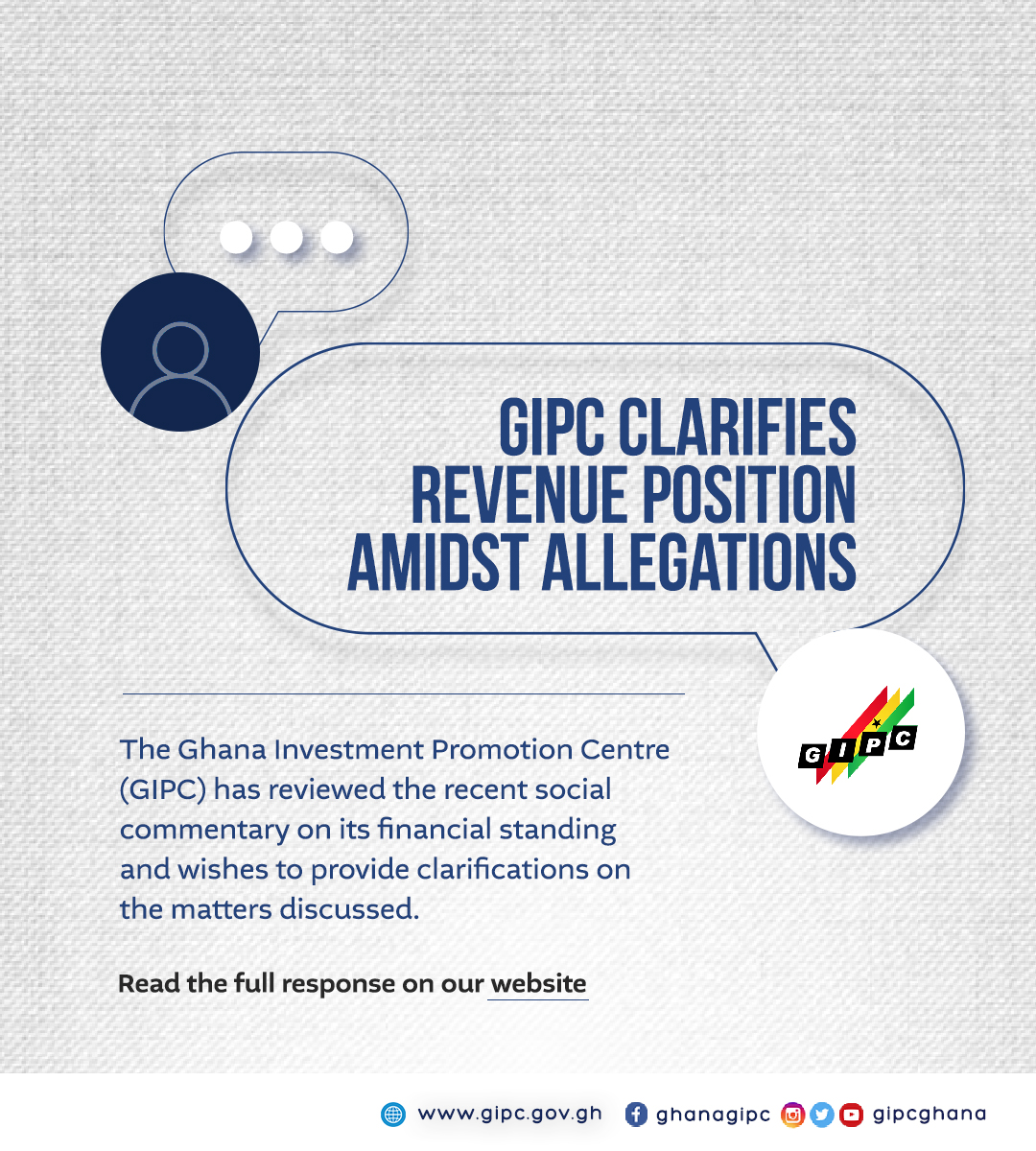 GIPC clarifies revenue position amidst allegations