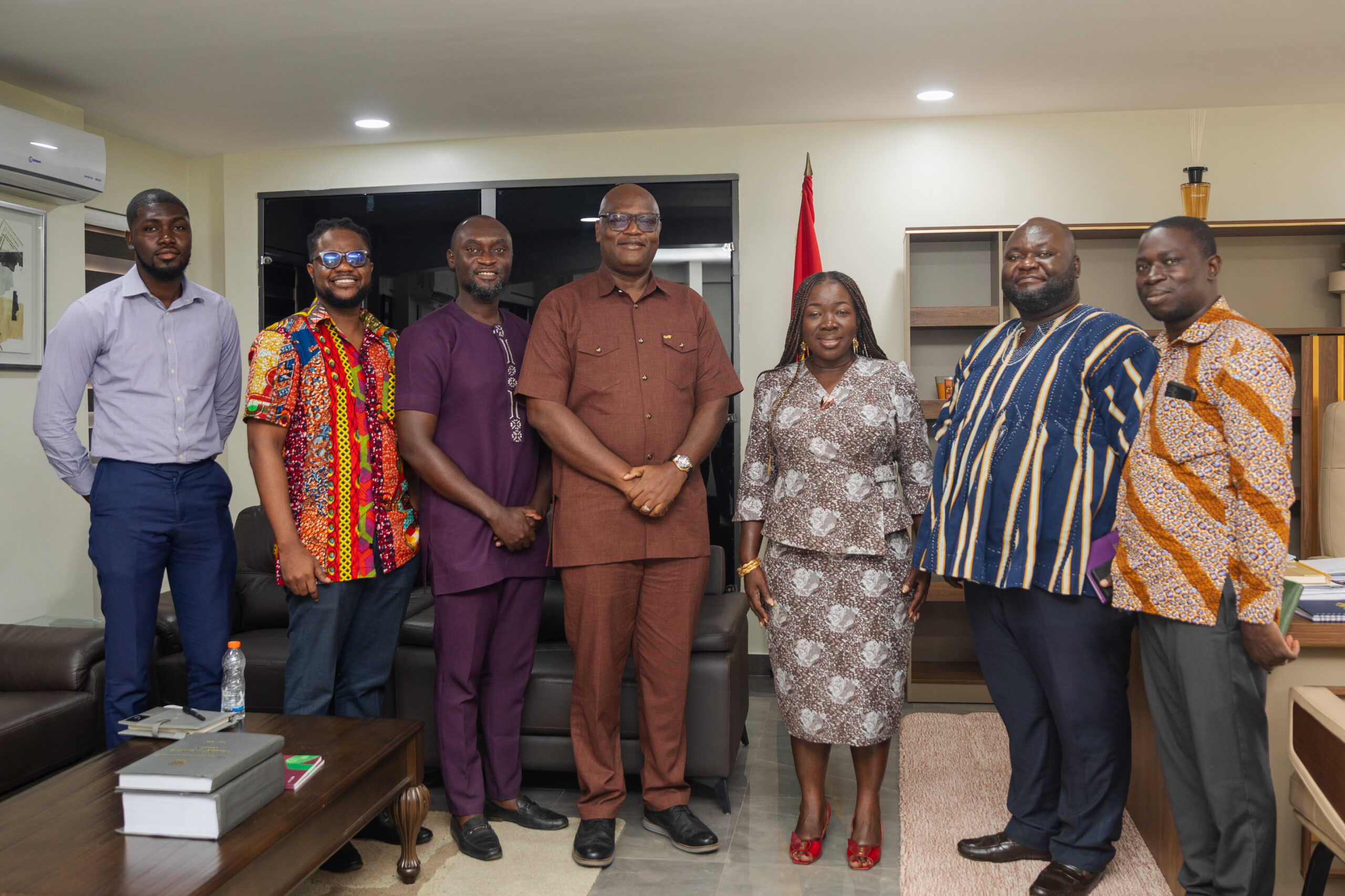 Mr Simon Madjie meets Hon. Elizabeth OfosuAdjare